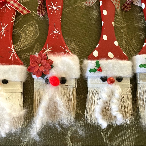 Paintbrush ornaments -hand painted - Picture 3 of 6